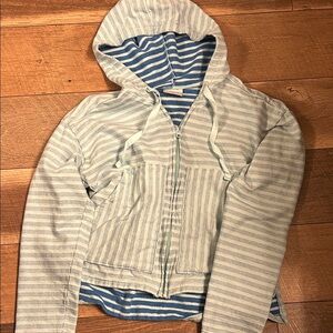 Columbia Striped Blue and White Utility Jacket